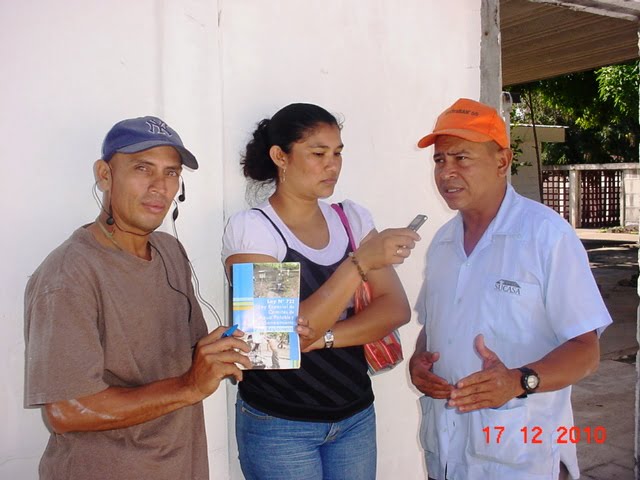Jose  Nicolas Silva (izq.) CAPS Posintepe; Jessenia de la Cruz Jarquin Obando, CAPS El Diamante y Jorge Luis Salazar, CAPS El Capulin San Blas